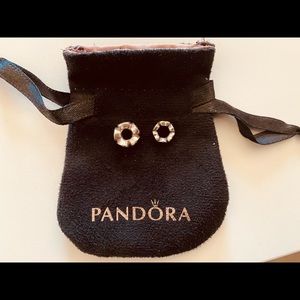 Two Pandora Pink/Silver Charms